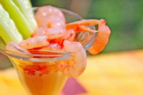 antipasto di natale gamberi e yogurt1