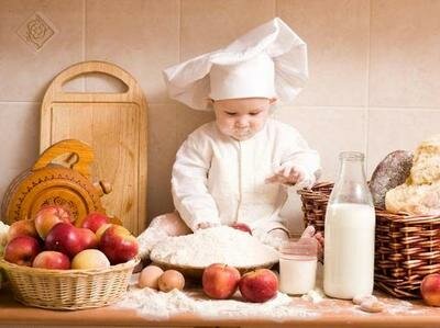 bambini in cucina