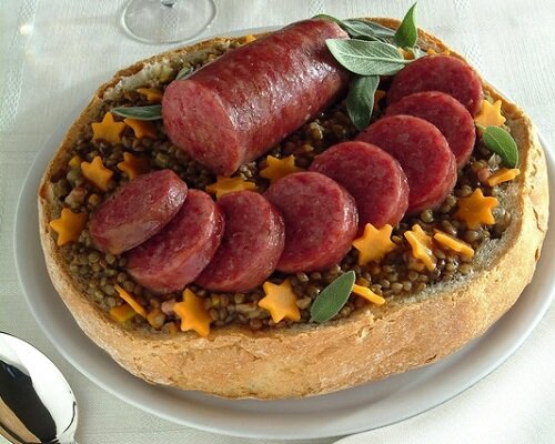 Cotechino con Lenticchie