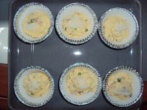 Muffin Salati con Piselli e Pancetta‏