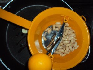 Spaghetti con Fagioli, Cozze e Gamberi‏